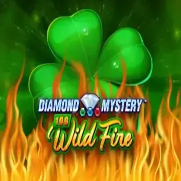 Slots logo of Diamond Mystery 100 Wild Fire from Greentube at Bingo Voyage