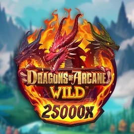 Dragons of Arcane Wild by Foxium, showcased at bingovoyage.uk – game logo